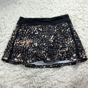 Lululemon Pace Rival Skirt II *4-way Stretch (Tall) Sugar Crush Multi / Black